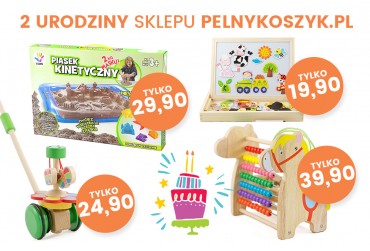 Promocje na drugie urodziny sklepu pelnykoszyk.pl !